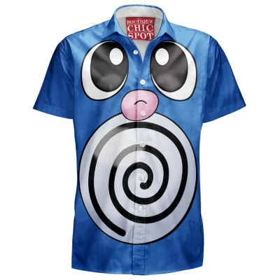 Anime Hawaiian-Shirt, Pokemon Hawaiian-Shirt, Poliwag Hawaiian-Shirt