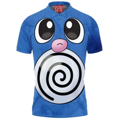 Anime Polo Shirt, Pokemon Polo Shirt, Poliwag Polo Shirt