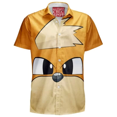 Anime Hawaiian-Shirt, Pokemon Hawaiian-Shirt, Growlithe Hawaiian-Shirt