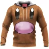 Anime Fleece-Hoodie, Pokemon Fleece-Hoodie, Diglet Fleece-Hoodie