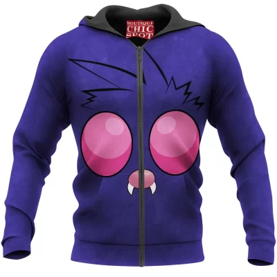 Anime Zip-Hoodie, Pokemon Zip-Hoodie, Venonat Zip-Hoodie