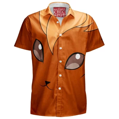 Anime Hawaiian-Shirt, Pokemon Hawaiian-Shirt, Vulpix Hawaiian-Shirt