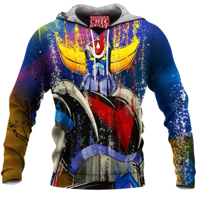 Anime Fleece-Hoodie, Mazinger Z Fleece-Hoodie