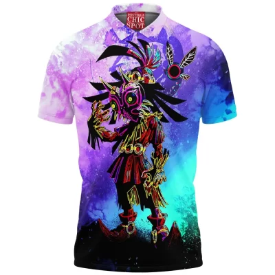 Game Polo Shirt, Skull Polo Shirt, Skull Kid Polo Shirt, The Legend of Zelda Polo Shirt