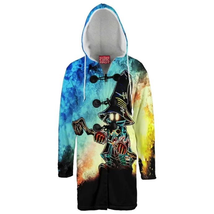 Black Mage Hooded Cloak Coat