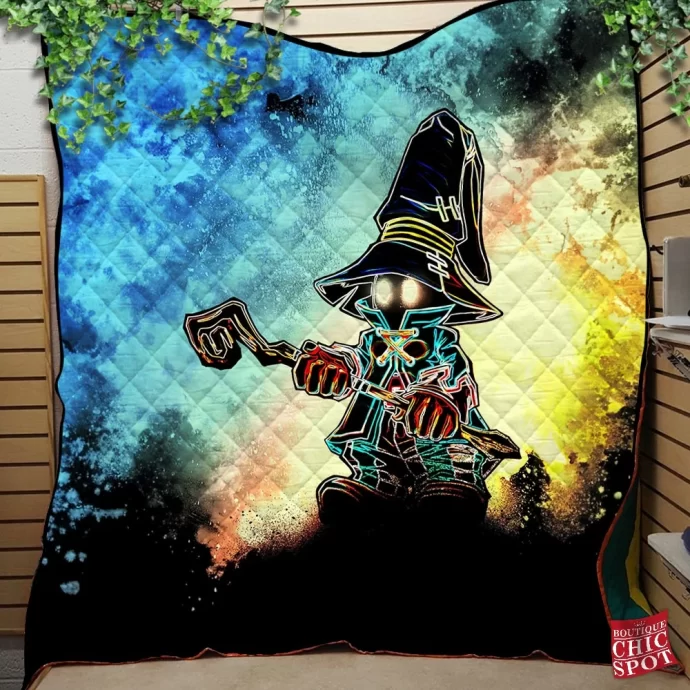 Black Mage Quilt Blanket