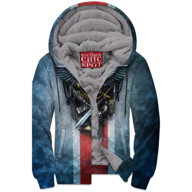 N THAO Boutique 9377 Zip Fleece Hoodie