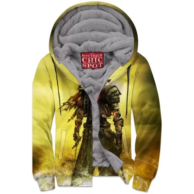 Dark Souls Zip-Fleece-Hoodie, Game Zip-Fleece-Hoodie
