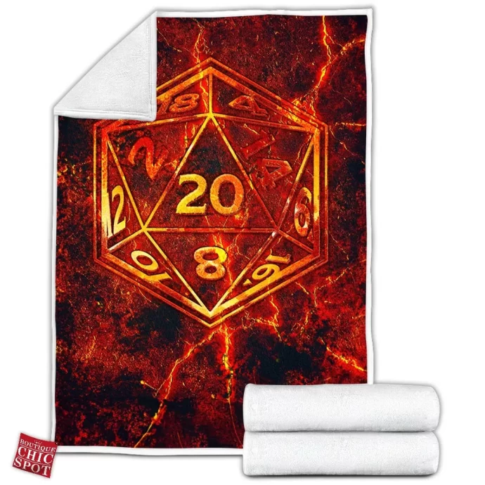 Dungeon Dragon Fleece Blanket