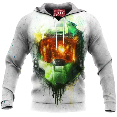 Game Fleece-Hoodie, Halo Fleece-Hoodie, Master Chief Fleece-Hoodie