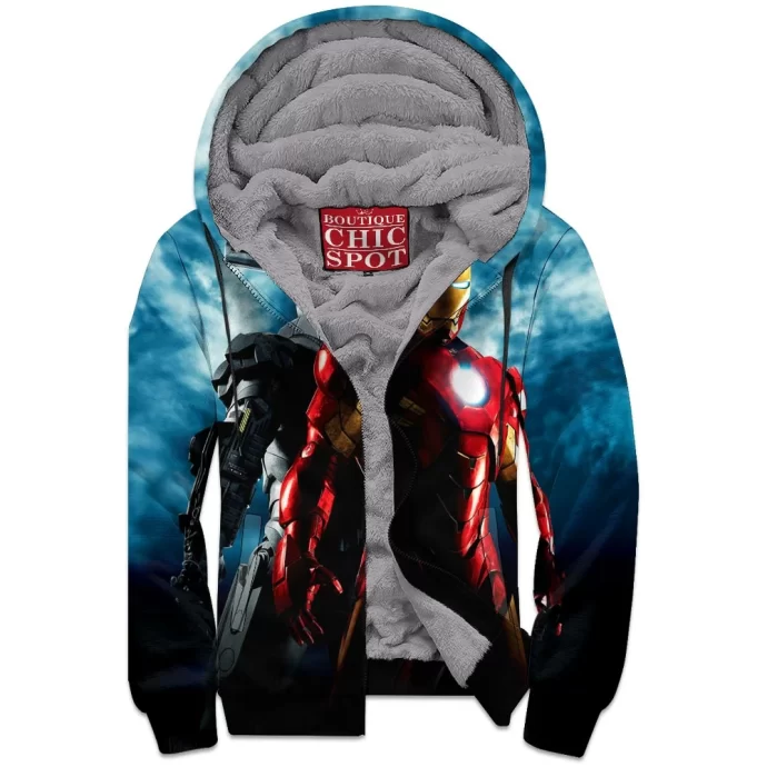 Iron Man Zip Fleece Hoodie