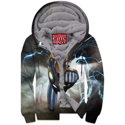 Comic Zip-Fleece-Hoodie, Nova Zip-Fleece-Hoodie