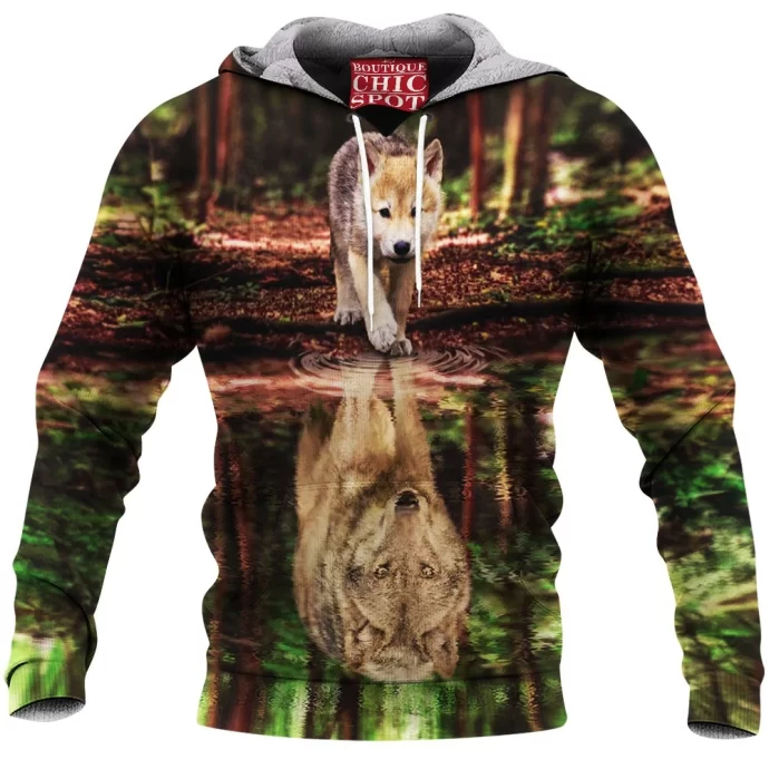 Wolf Water Reflect Fleece Hoodie