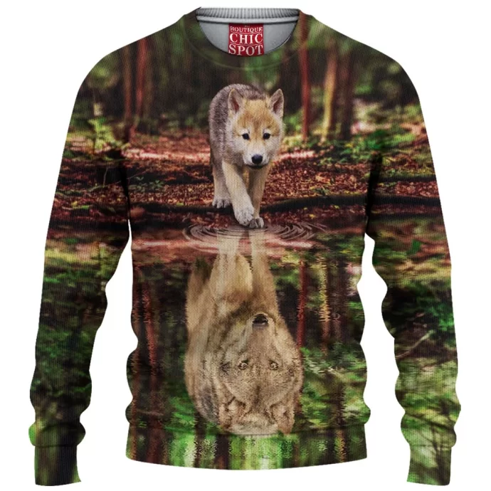 Wolf Water Reflect Knitted Sweater