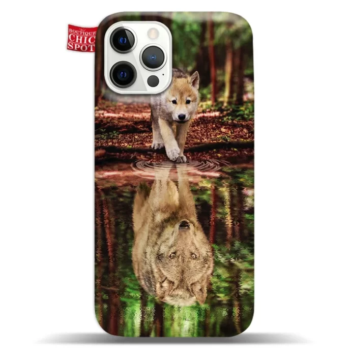 Wolf Water Reflect Phone Case Iphone