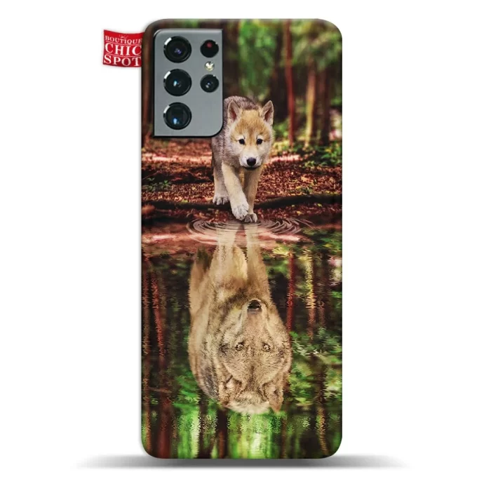 Wolf Water Reflect Phone Case Samsung