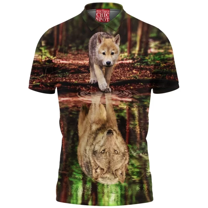 Wolf Water Reflect Polo Shirt