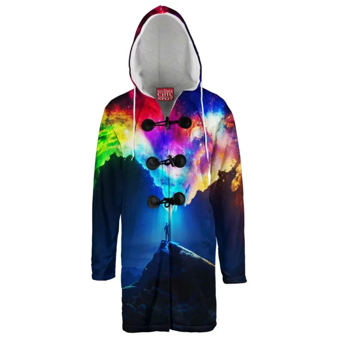 Colors of Space Hooded Cloak Coat