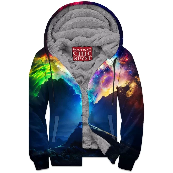 Colors of Space Zip Fleece Hoodie