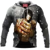 Anime Fleece-Hoodie, Kengan Ashura Fleece-Hoodie, Tokita Ohma Fleece-Hoodie