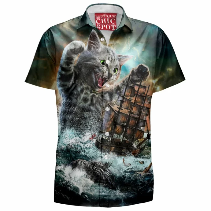 Cat Kraken Hawaiian Shirt