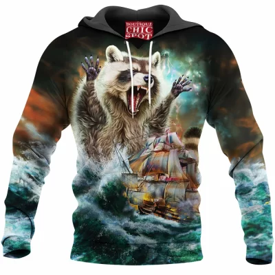 Raccoon Hoodie, Kraken Hoodie