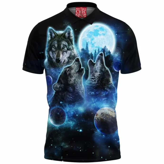 Wolves Full Moon Polo Shirt