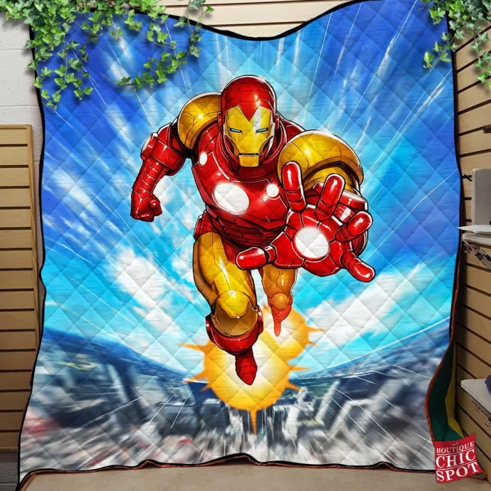 Iron Man Quilt Blanket