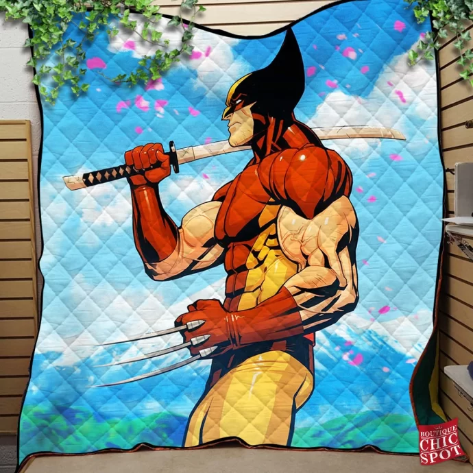 Wolverine Quilt Blanket