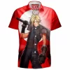 Final Fantasy Hawaiian-Shirt, Game Hawaiian-Shirt, Cloud Strife Hawaiian-Shirt