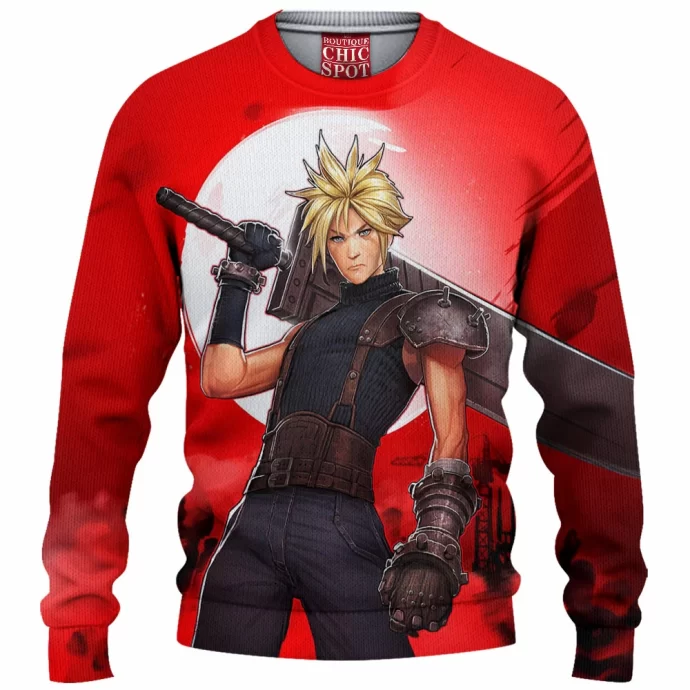 Cloud Final Fantasy Knitted Sweater