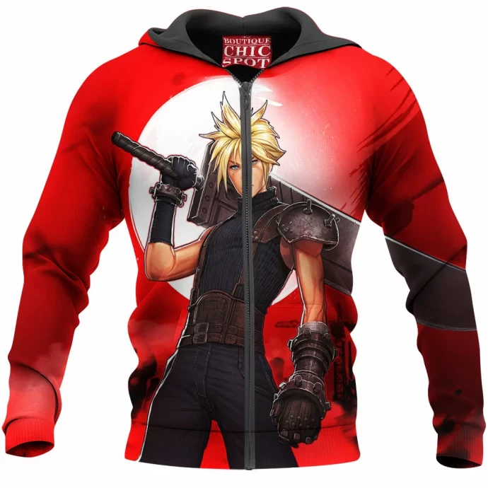 Cloud Final Fantasy Zip Hoodie