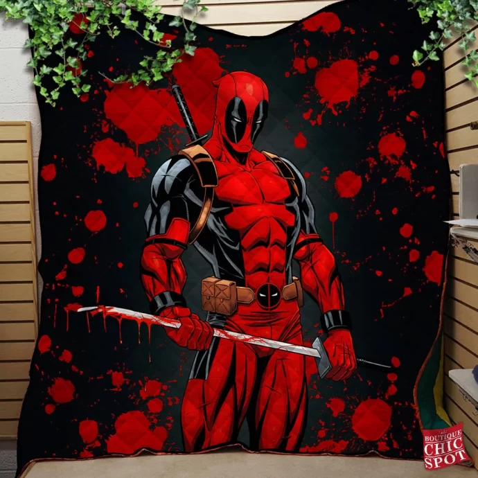 Deadpool Quilt Blanket