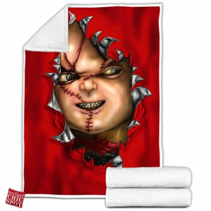 Chucky Childs Play Fleece Blanket