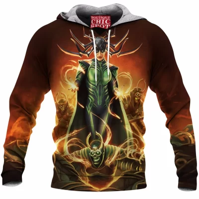 Comic Fleece-Hoodie, Hela Fleece-Hoodie