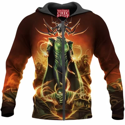 Comic Zip-Hoodie, Hela Zip-Hoodie