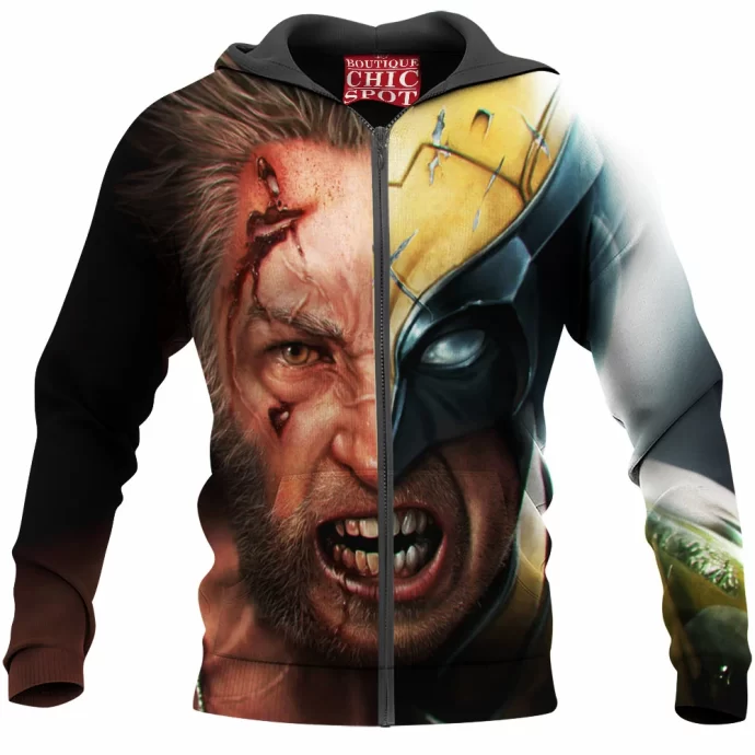 Logan Wolverine Zip Hoodie