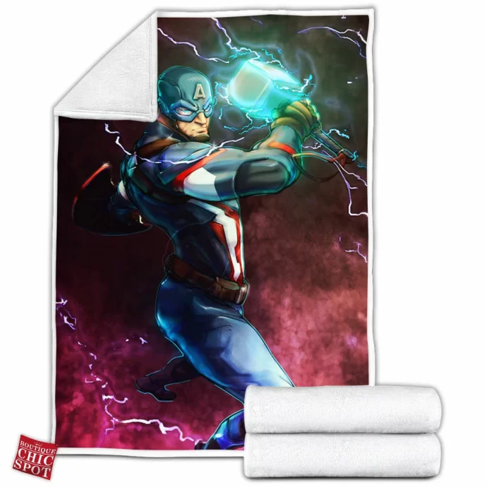 Captain America Fleece Blanket