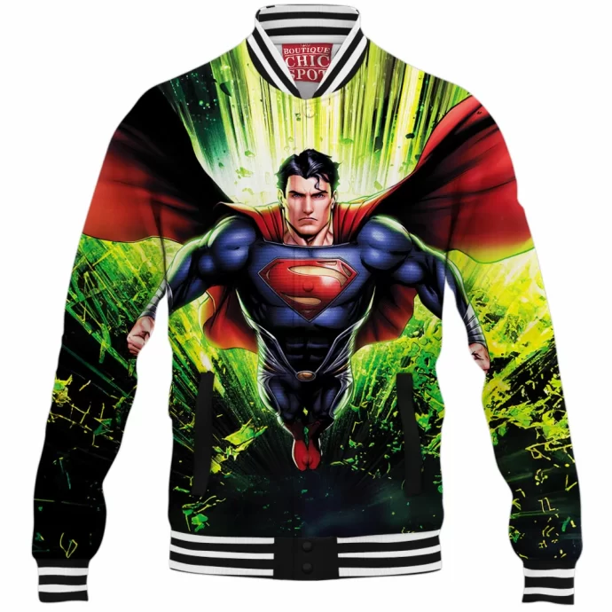 Man Of Steel Baseball Jacket