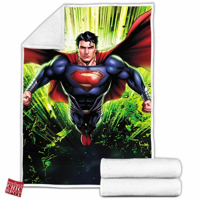 Man Of Steel Fleece Blanket