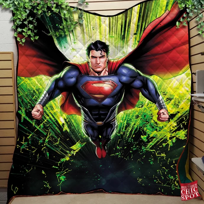 Man Of Steel Quilt Blanket