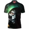 Doctor Doom Polo Shirt, Comic Polo Shirt, Dr Doom Polo Shirt