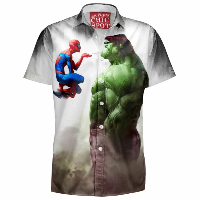 Spidey Vs Hulk Hawaiian Shirt