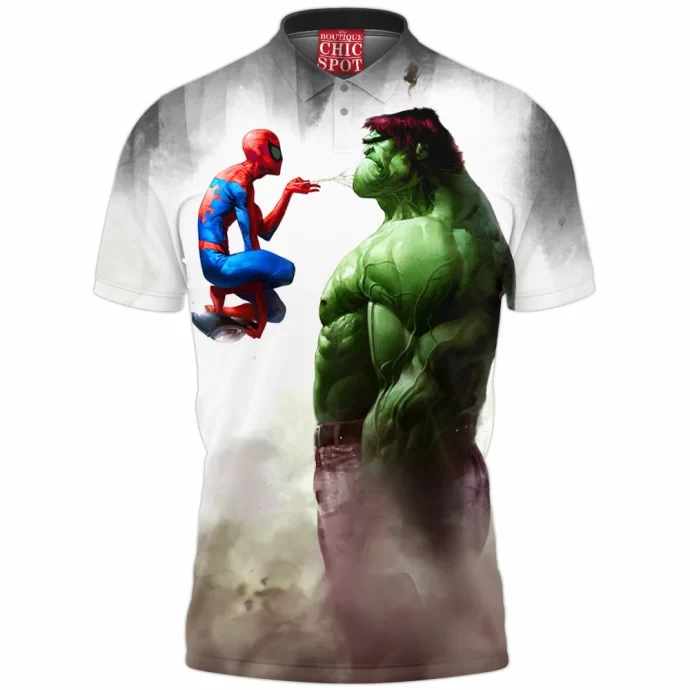 Spidey Vs Hulk Polo Shirt