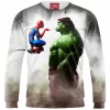 Spider-man Zip Sweatshirt, Comic Zip Sweatshirt, Hulk Zip Sweatshirt