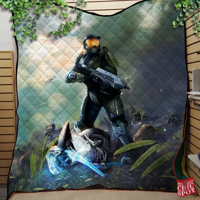 Master Chief Quilt Blanket