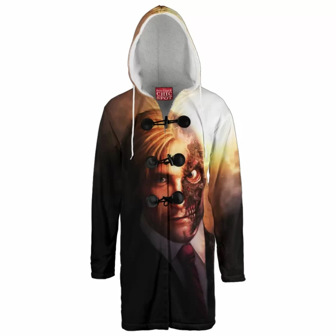 Two Face Hooded Cloak Coat