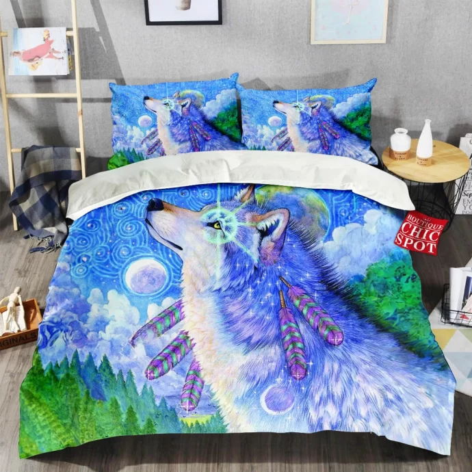 Cosmic Wolf Bedding Set