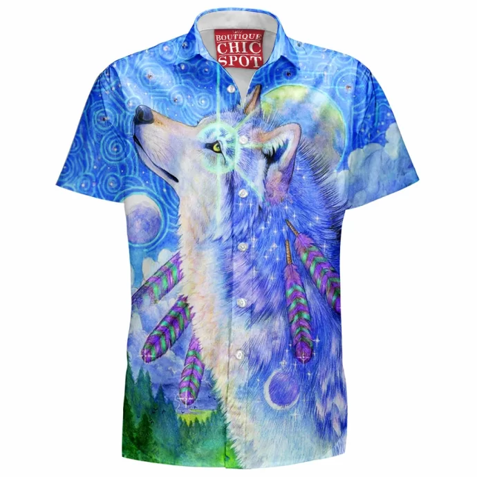 Cosmic Wolf Hawaiian Shirt