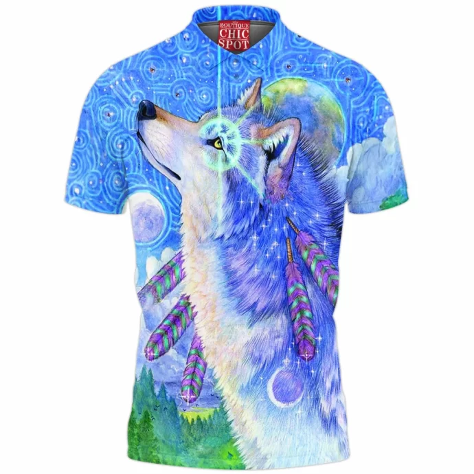 Cosmic Wolf Polo Shirt